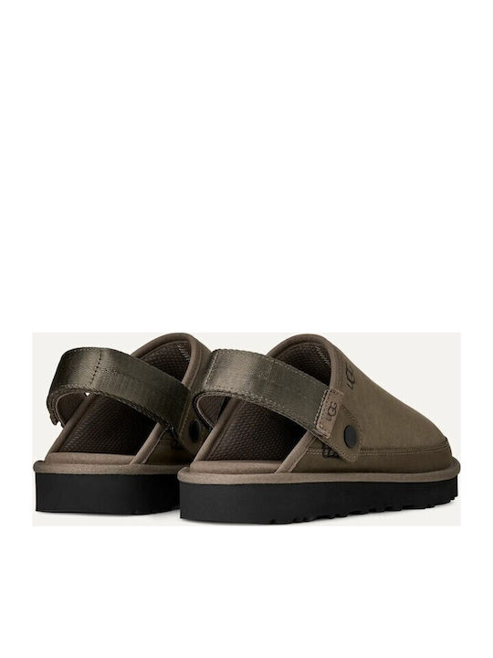 Goldencoast Clog Ii Papuci Bărbați De Iarnă Cu Blană Maro