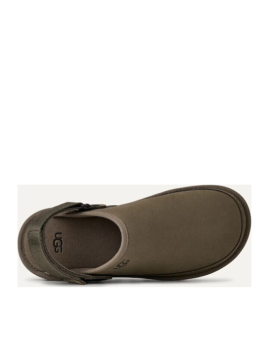 Goldencoast Clog Ii Papuci Bărbați De Iarnă Cu Blană Maro