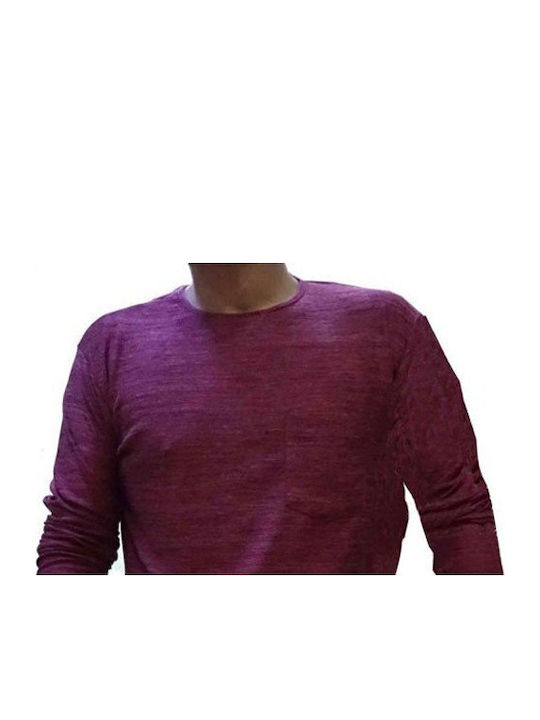 Long Sleeve Blouse Burgundy