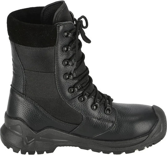 Sapir Cizme Militare De Piele Negre