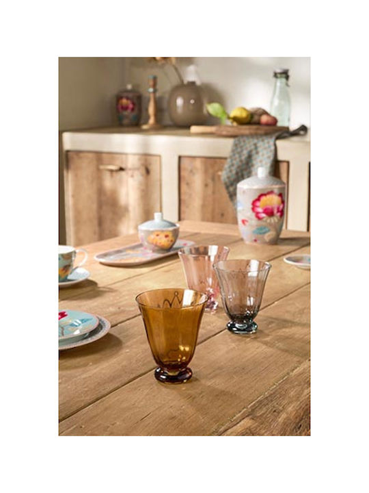 PiP Studio Ποτήρι Νερού από Γυαλί σε Κίτρινο Χρώμα 280ml