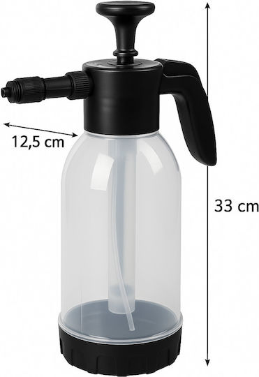 Pulverizator cu Presiune cu Capacitate de 2l în Culoare Neagră