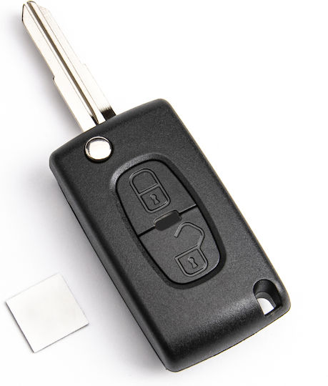 Carcasă Cheie Auto cu Lamă cu 2 Butoane pentru Citroen