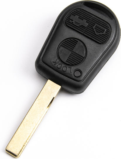 Autoschlüsselhülle mit Schlüsselblatt mit 3 Tasten für Bmw