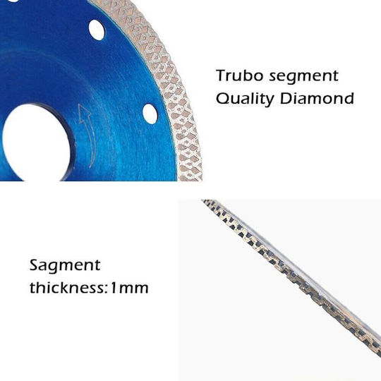 Diamond Schleifscheibe Zola Keramikfliesen Gresie Sinterscheibe Durchmesser 125 Mm 12200 Rpm Blau