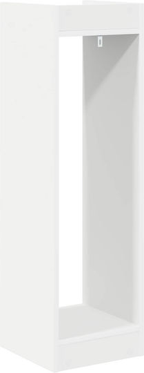 vidaXL Wooden White Plant Stands 30x30x100 cm 2 Pieces