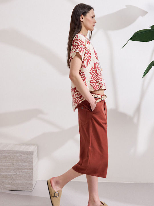 Damen Bermudas Henna
