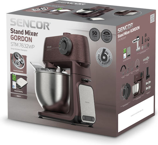 Sencor Stm Stand Mixer 1500W with Stainless Bowl 5.5lt