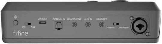 Fifine Stream Audio Controller Gaming Mixer SC8 RGB for PC