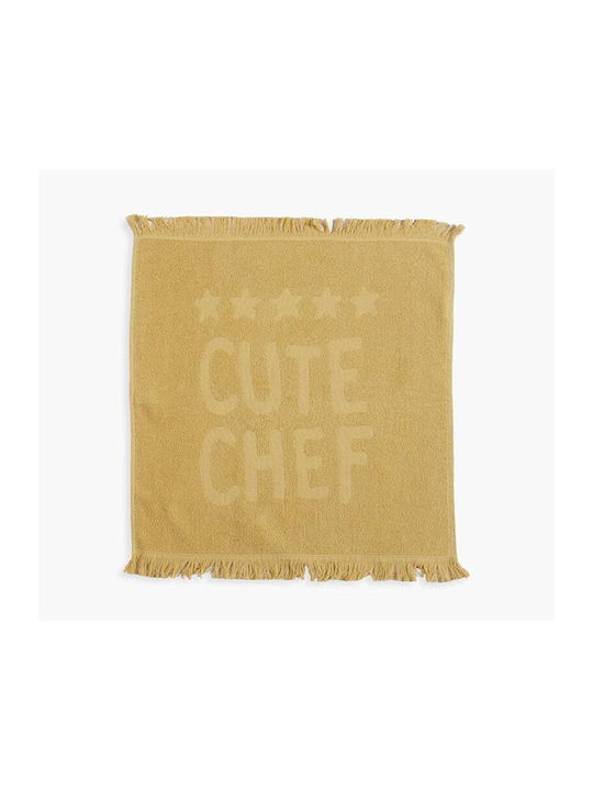Nef-Nef Homeware Bamb.cute Chef Чаена Кърпа от 100% Памук в Екрю Цвят 50x50см