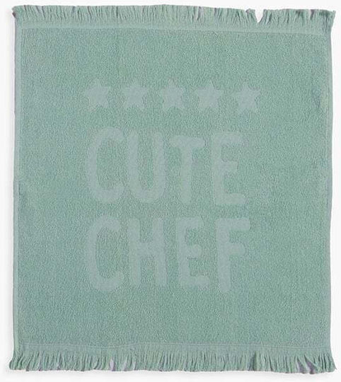 Nef-Nef Homeware Bamb.cute Chef Tea Towel Made of 100% Cotton in Ecru Colour 50x50cm