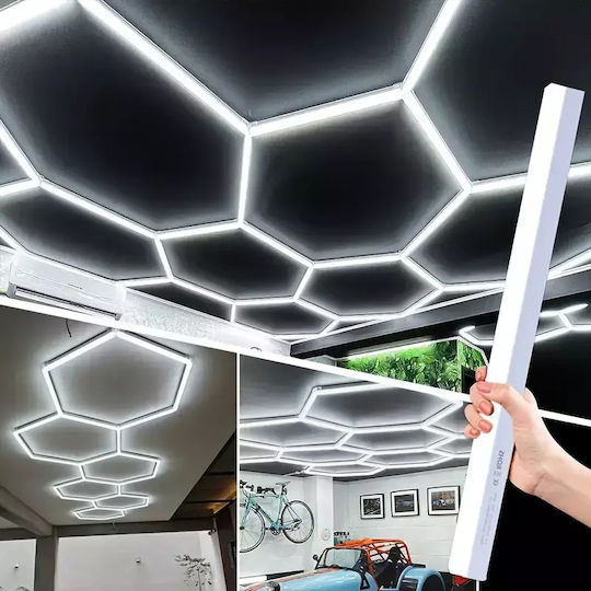 LED Corp Iluminat Liniar de Tavan 680W Alb Rece