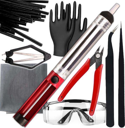 Kit Reparare Componente Electronice Zola Pompă Dezlipire Pensete de Precizie Clești Extractor Ic Plasă de Armare 5 Aliaje Abs Ppr Pvc Pe Pp Ochelari de Protecție Mănuși