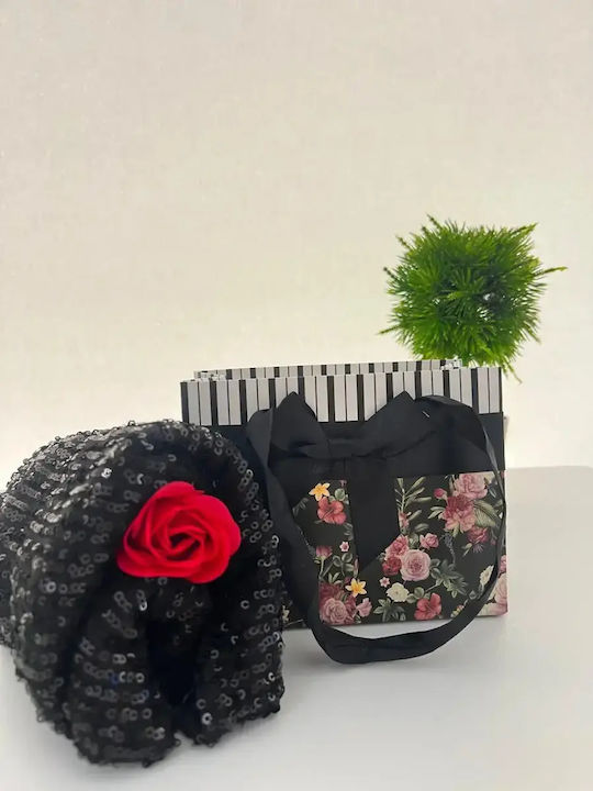 Γυναικεία Μπλούζα με Φερμουάρ Floral Μαύρη