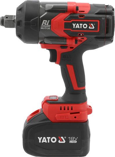 Yato YT-828073 Безчетков Гайковерт На Батерия 18V 1x6Ah с Удължител 1/2" и 3/4"
