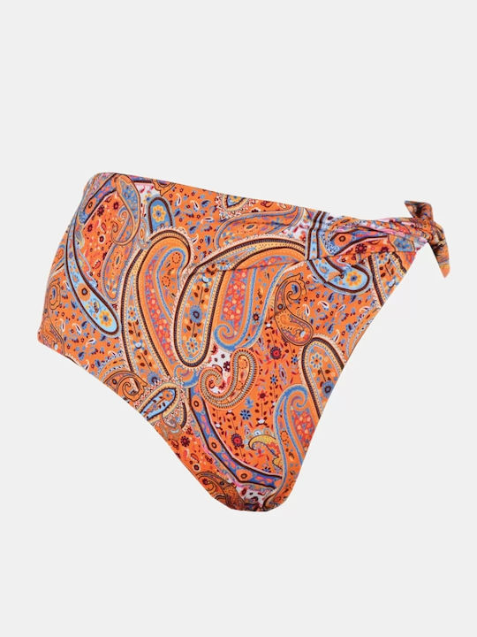 Долнища На Бански Слип Висока Талия Scarf