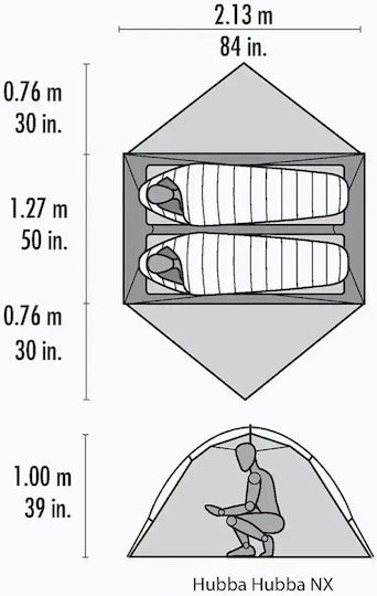 MSR MSR Mountaineering Camping Tent Gray 4 Seasons Waterproof 3000mm