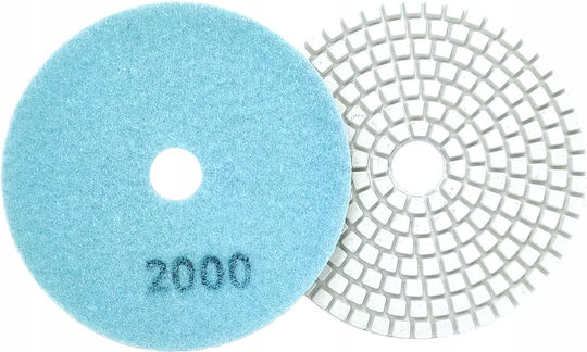 Set 10 Discuri De Șlefuire Cu Diamant Zola 80 Mm Diametru Granulație 2000 Prindere Velcro Plăci Piatra Ceramică Marmură Plăci De Acoperiș Teracotă Utilizare Uscată Și Umidă Alb