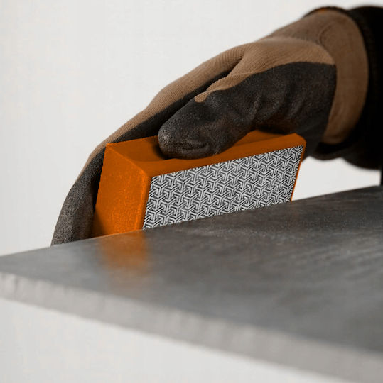 Abrasive Sponge Zola Grit 100 Sanding Hard Materials Orange