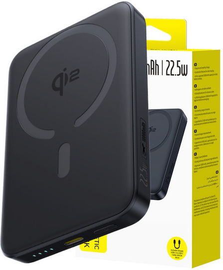 Baseus EnerFill FM12 MagSafe Qi2 Външна Батерия 10000mAh 22.5W Power Delivery Черна