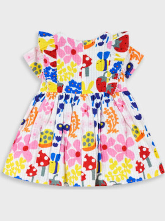 Girls Dress Sleeveless Set with Accessories Multicolour