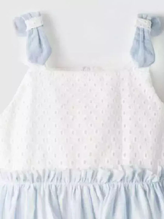 Rochie pentru Copii Fără mâneci In text: In Romanian: In Set cu Accesorii Sky Blue