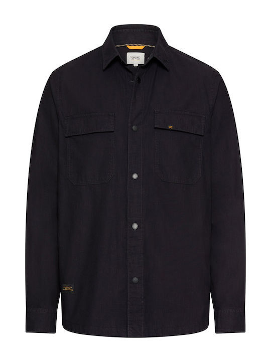 Μακρυμάνικo Τζιν Overshirt Σκουρο Μπλε