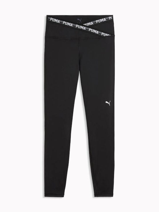 W Strong Training Γυναικείο Cropped Κολάν Ψηλόμεσο Μαύρο