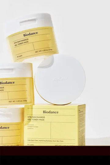 Biodance Vita Niacinamid Tücher Für Gesichtswasser Mit Niacinamid Und Hyaluronsäure 60 Stück