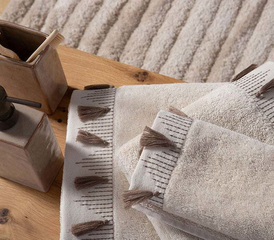 Nef-Nef Homeware Комплект Кърпи 3 Бр Бежови Бежови Тегло 500 Гр/М²