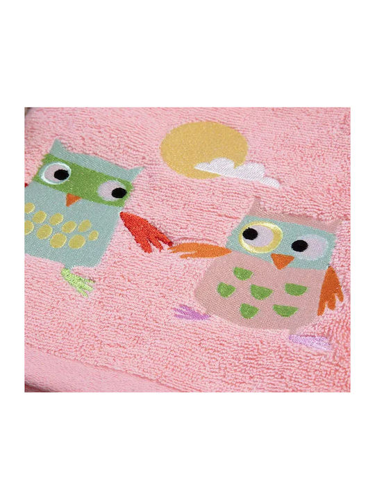 Nef-Nef Homeware Set Baby Towels 2pcs Birds Mania Blossom Peach Weight 420gr/m²