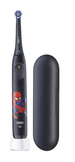Oral-B Spiderman Kids Electric Toothbrush with Timer for 6+ Years with Replacement Heads & Travel Case