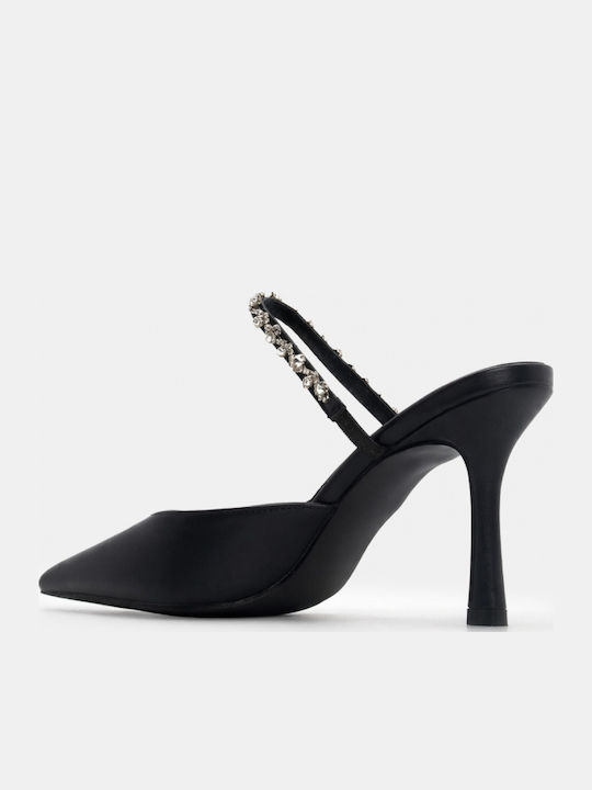 Pointed Toe Heels with High Heel Black