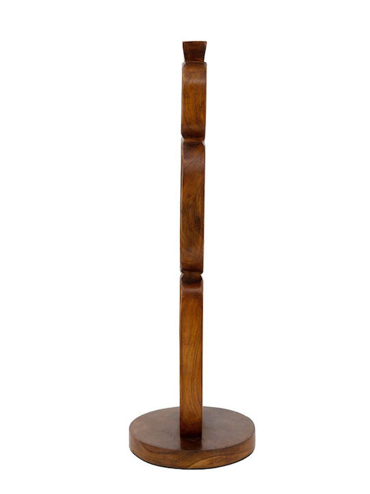 Artekko Holz Kerzenhalter in Braune Farbe 20x59x16cm