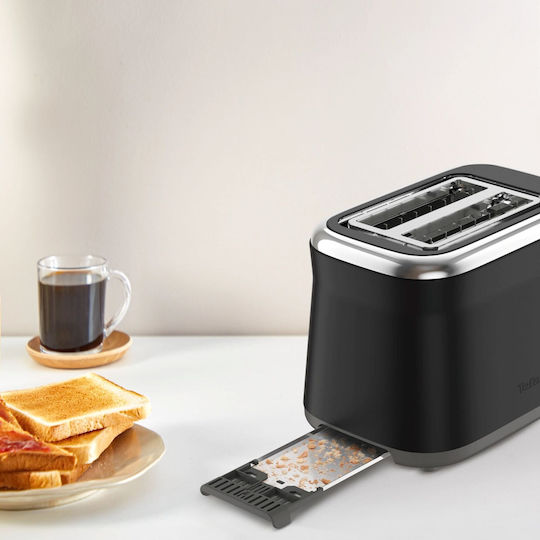 Tefal Collection Retro Toaster 2 Slots 850W Black
