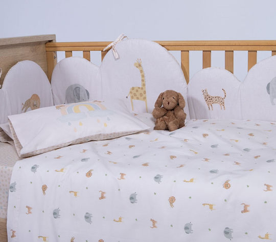Nef-Nef Homeware Set Jungle In Motion Ecru 120x170cm Nef-Nef Homeware Set Jungle In Motion Ecru 120x170cm