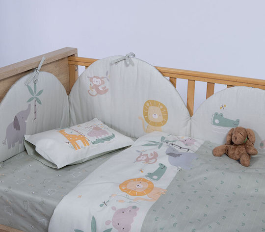 Nef-Nef Homeware Set Savana Green 120x170cm