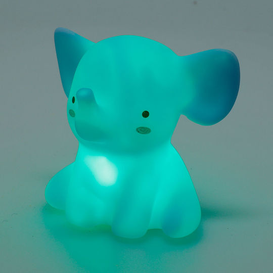 LED Kinder Tischlampe Grau 10,5x9,5x7,5cm