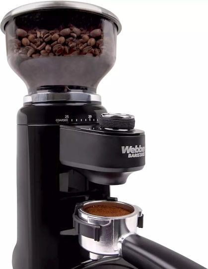 Webber Electric Coffee Grinder 180W with Grain Capacity 300g and 25 Grind Levels