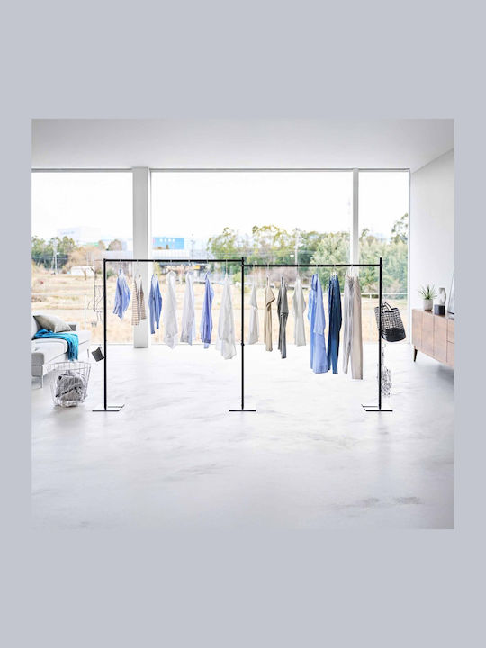 Yamazaki Folding Floor Clothes Drying Rack Made of Stainless Steel with Hanging Length 2.786m