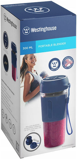 Westinghouse Μπλέντερ με Πλαστική Κανάτα 300 ml Μπλε WKBEFE3003BU