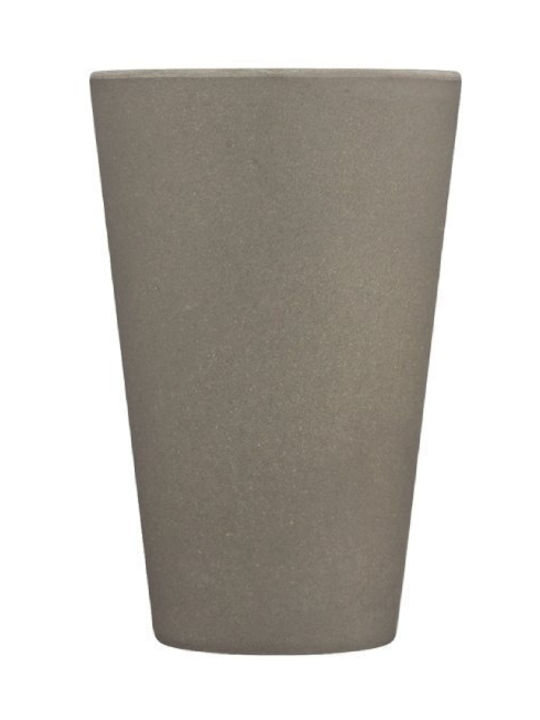 Ecoffee Cup Κούπα Πλαστική με Καπάκι Γκρι 400ml