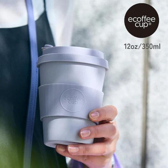 Ecoffee Cup Ecoffee Cup Kunststoff Tasse Mit Deckel Silber 350ml Ecoffee Cup Ecoffee Cup Kunststoff Tasse Mit Deckel Silber 350ml