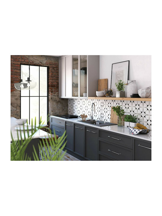 Deante Magnetic Ένθετος Νεροχύτης Inox με Μπαταρία Μ50xΠ82cm Γκρι