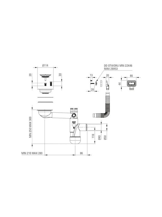 Deante ZPO 010C Undermount Kitchen Sink Inox Brushed 76x50cm Gray
