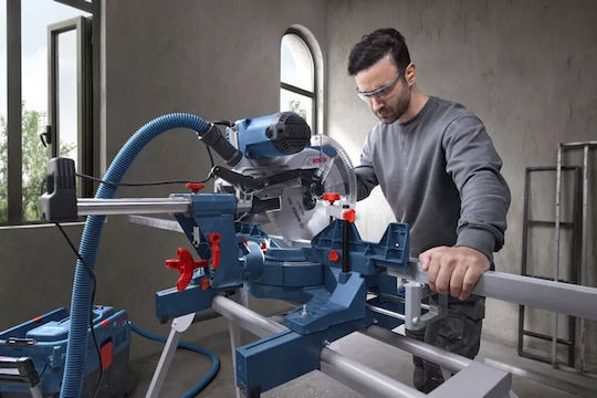 Bosch Gcm Fierăstrău Cu Tăietor De Unghi La Rețea Diametru Disc 305mm