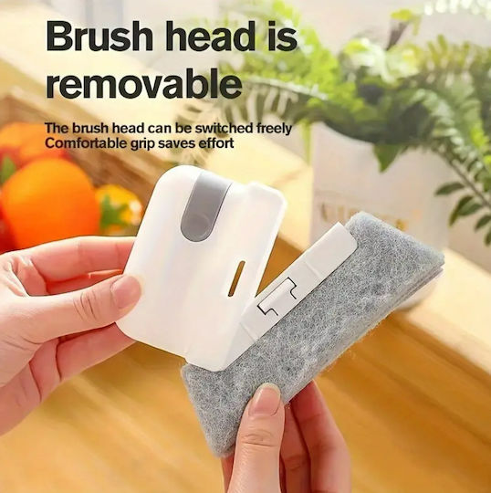Brush Cleaning Window Frames Reusable 13.5x8.5x2 Cm Gray