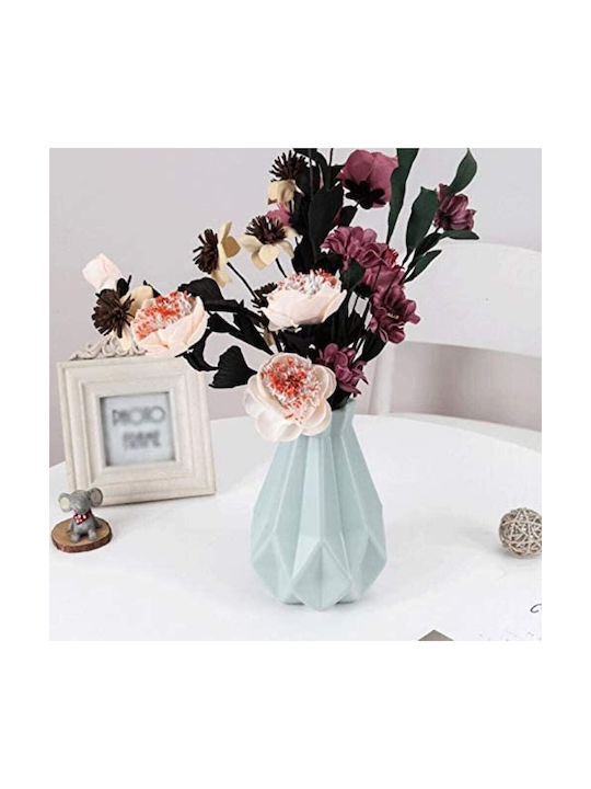 Vază Decorativă Din Plastic Verde 14x14xÎnălțime 20cm