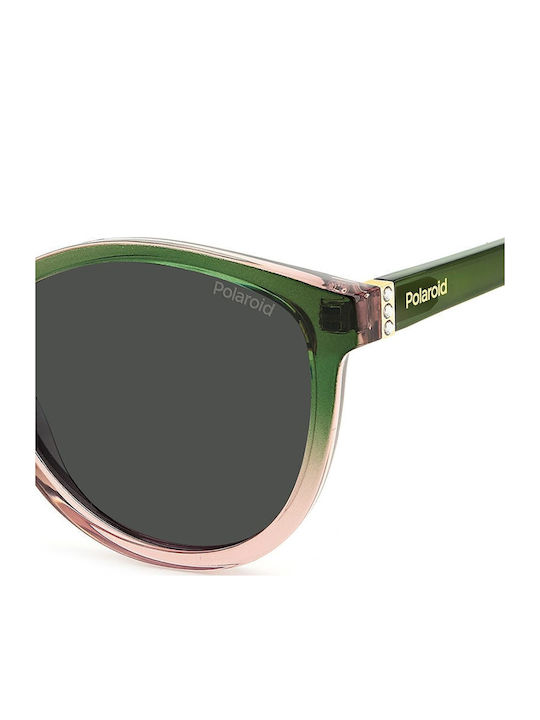 Polaroid Feminini Ochelari de soare cu Multicolor Cadru și Gri Polarized Lentilă