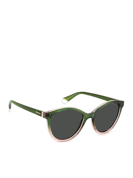 Polaroid Feminini Ochelari de soare cu Multicolor Cadru și Gri Polarized Lentilă
